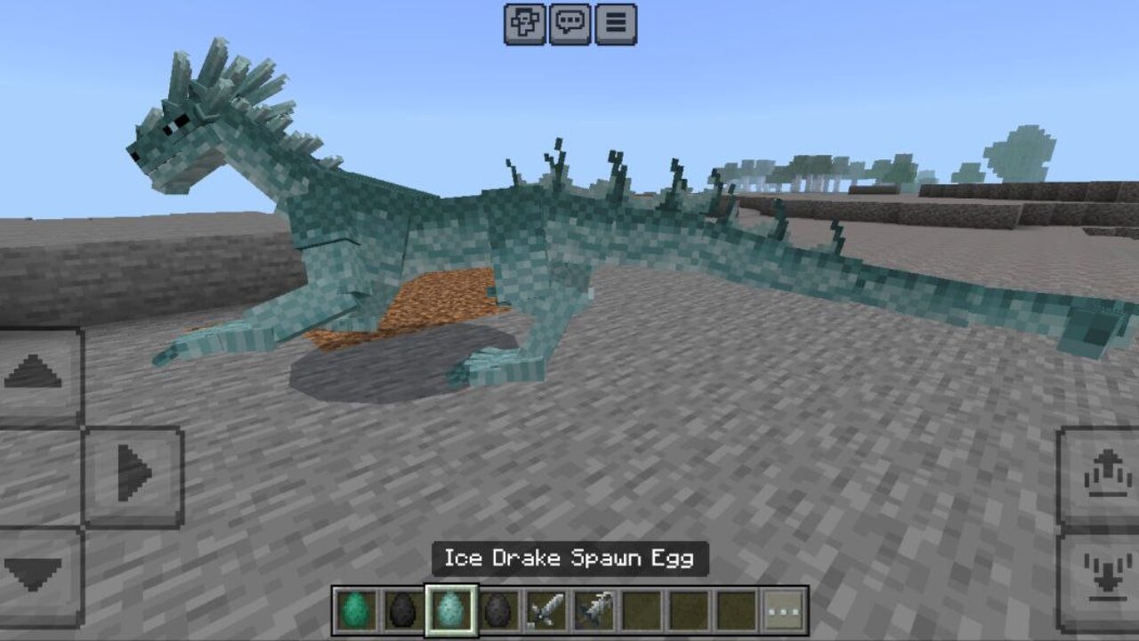 Ice Drake from Mythological Creatures Mod for Minecraft PE