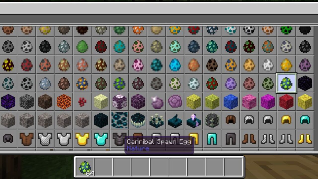 Inventory from Cannibal Mod for Minecraft PE