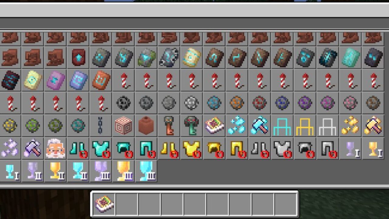 Inventory from Magic Block Mod for Minecraft PE