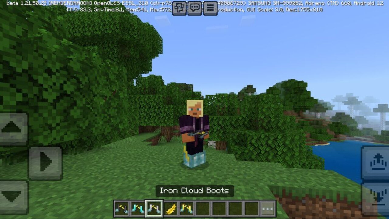 Iron from Cloud Boots Mod for Minecraft PE