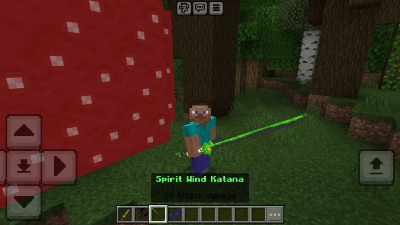 Katana from RPG Elemental Weapon Mod for Minecraft PE