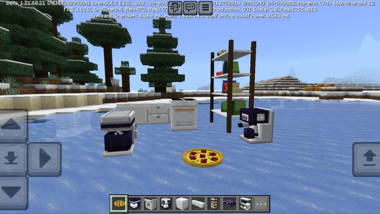 Kitchen from 1000 Furniture Mod for Minecraft PE