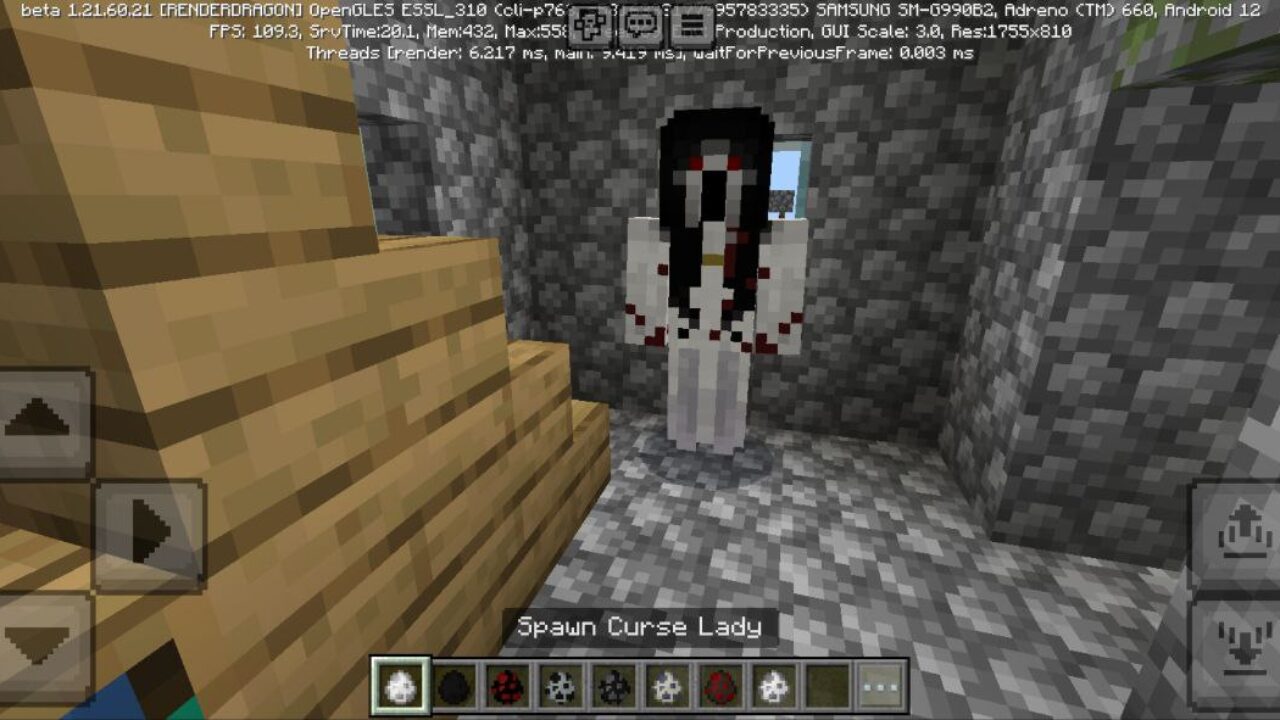 Lady from The Man in the Shadow Mod for Minecraft PE