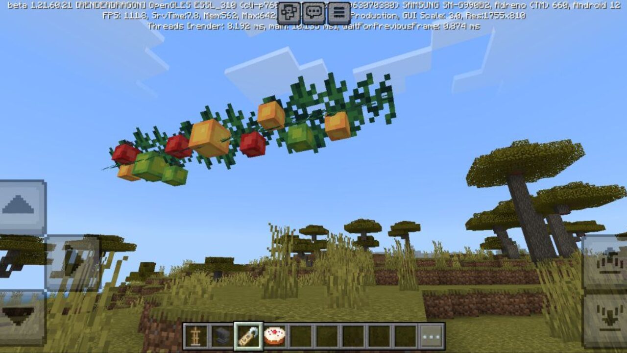 Leaves from Winter Times Texture Pack for Minecraft PE