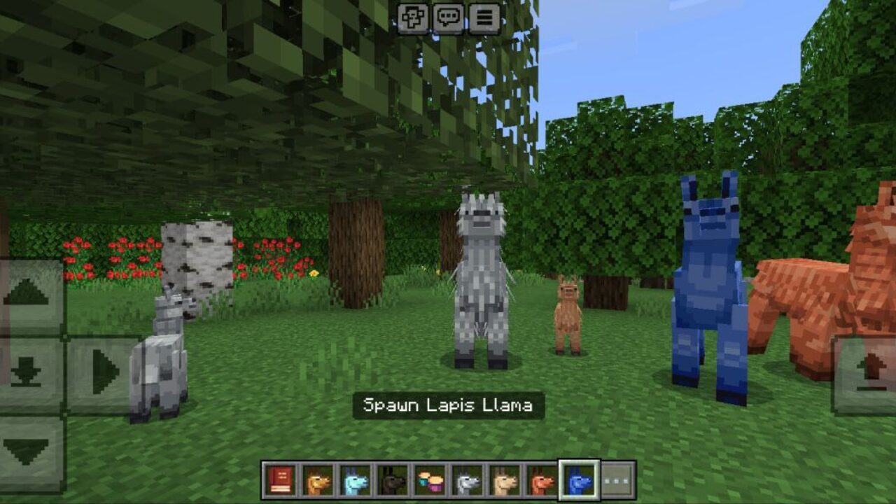 Mobs from My Little Llama Mod for Minecraft PE