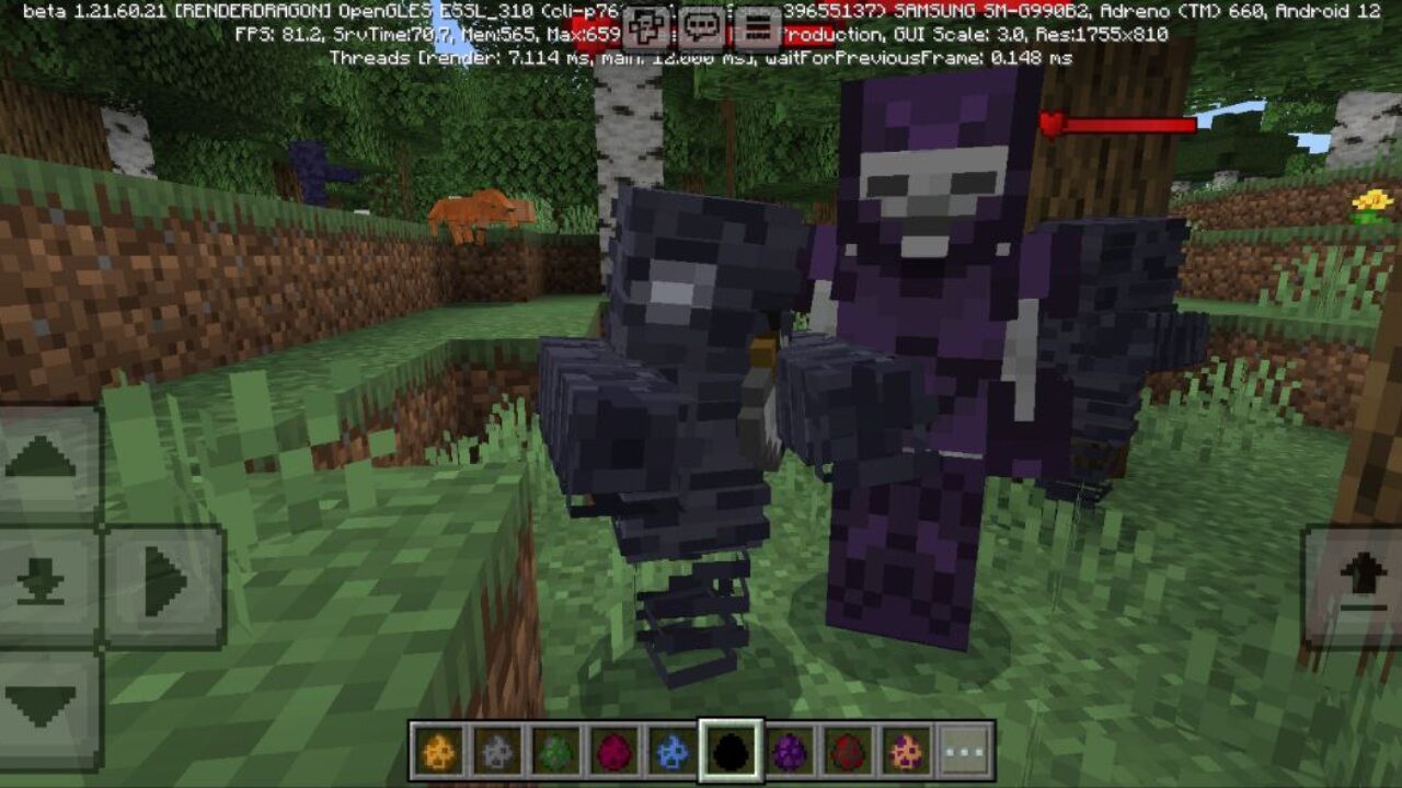 Monsters from OtherWorldly Mod for Minecraft PE