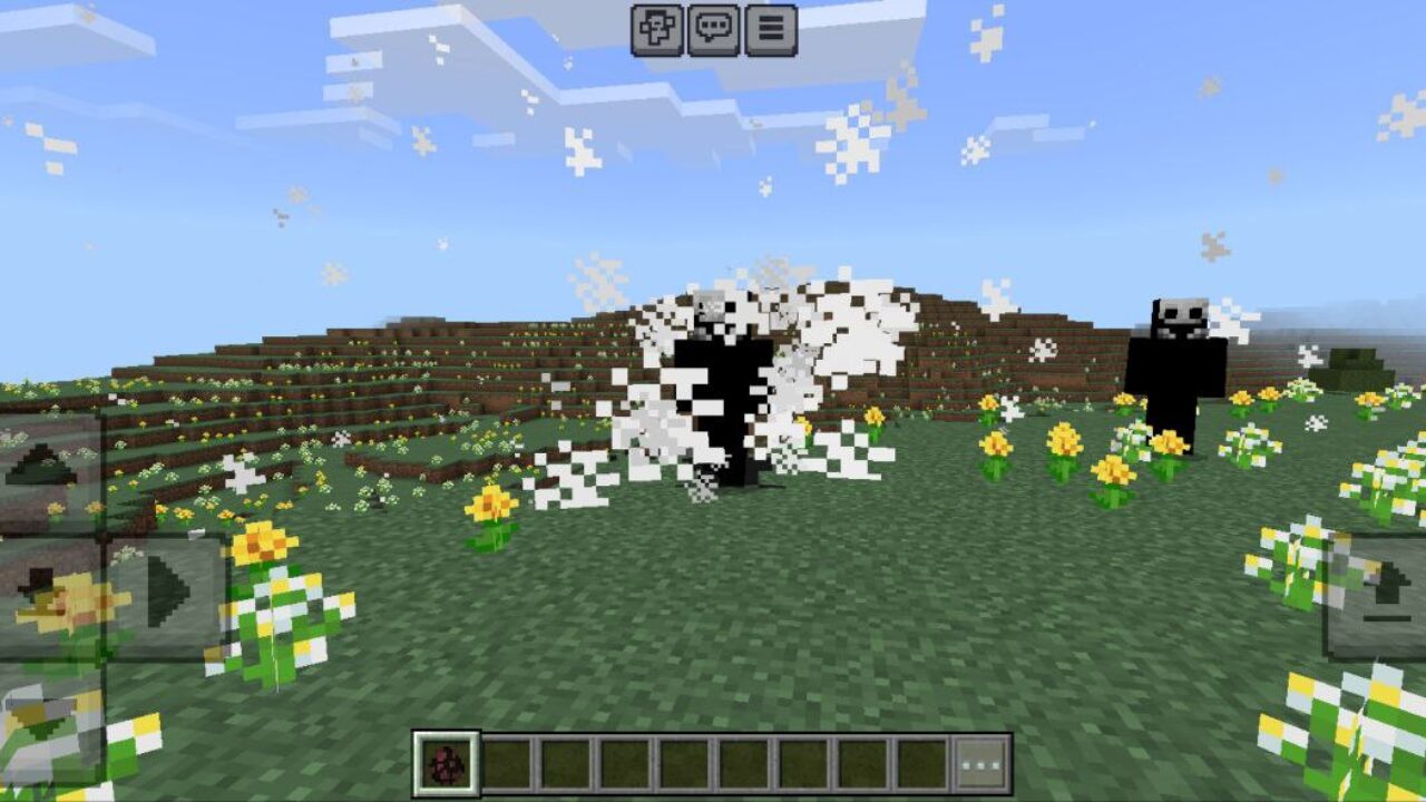 Particles from Fake Player Mod for Minecraft PE