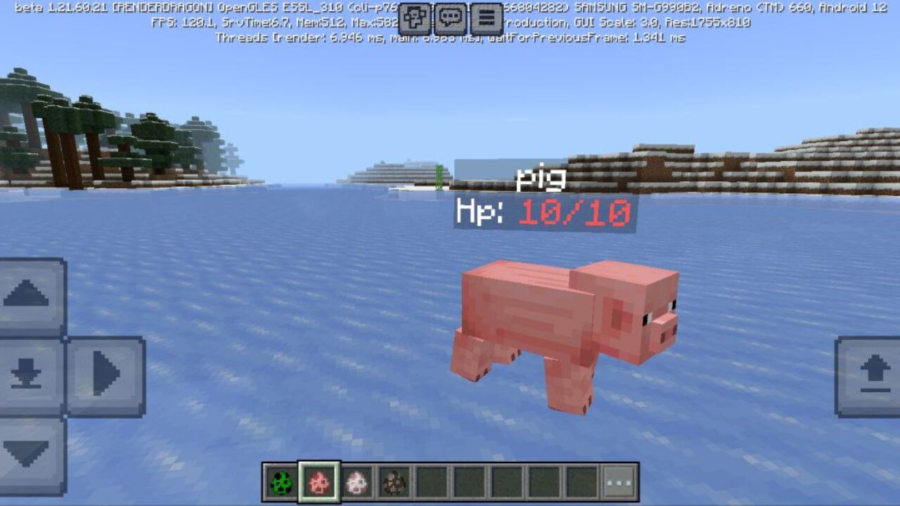 Pig from Entity Tag Mod for Minecraft PE