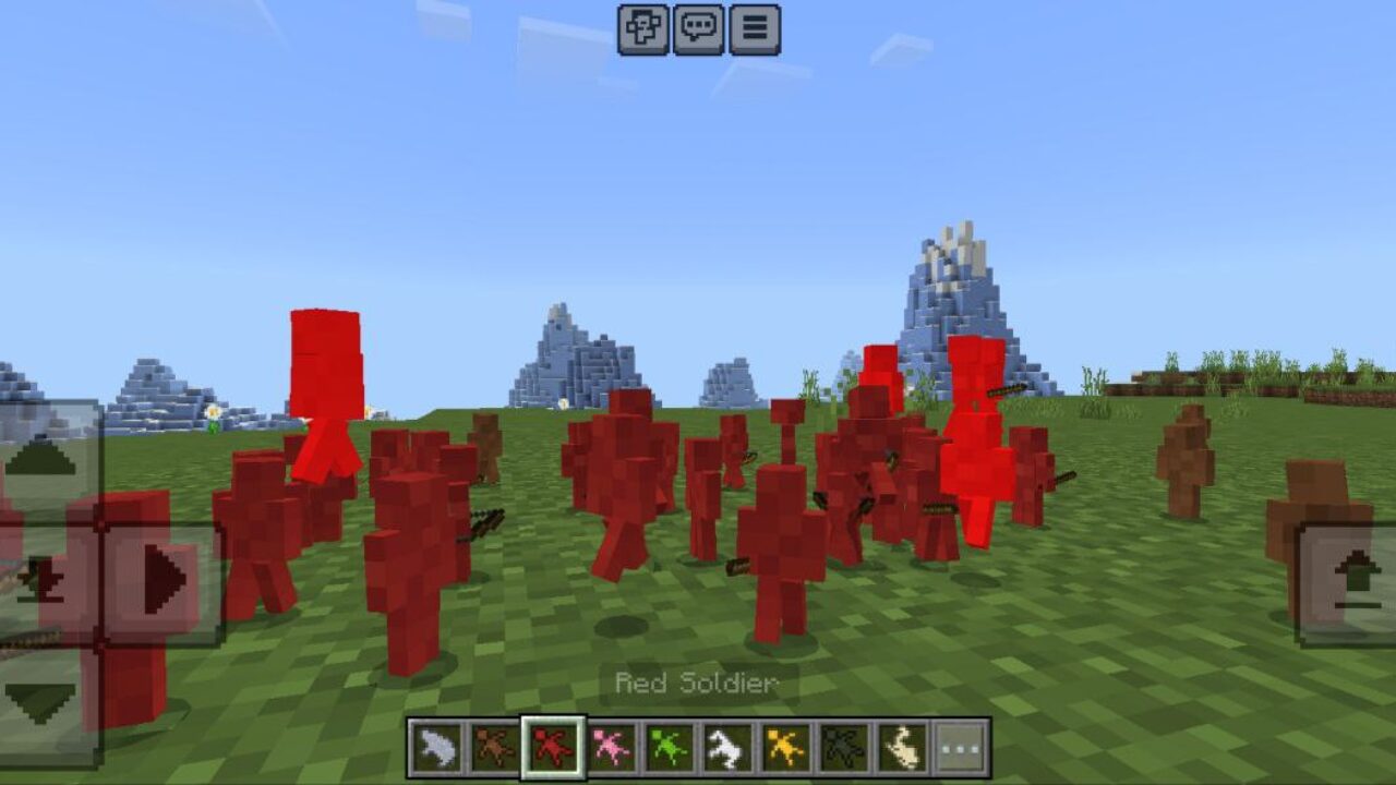 Red from Wool Soldiers Mod for Minecraft PE