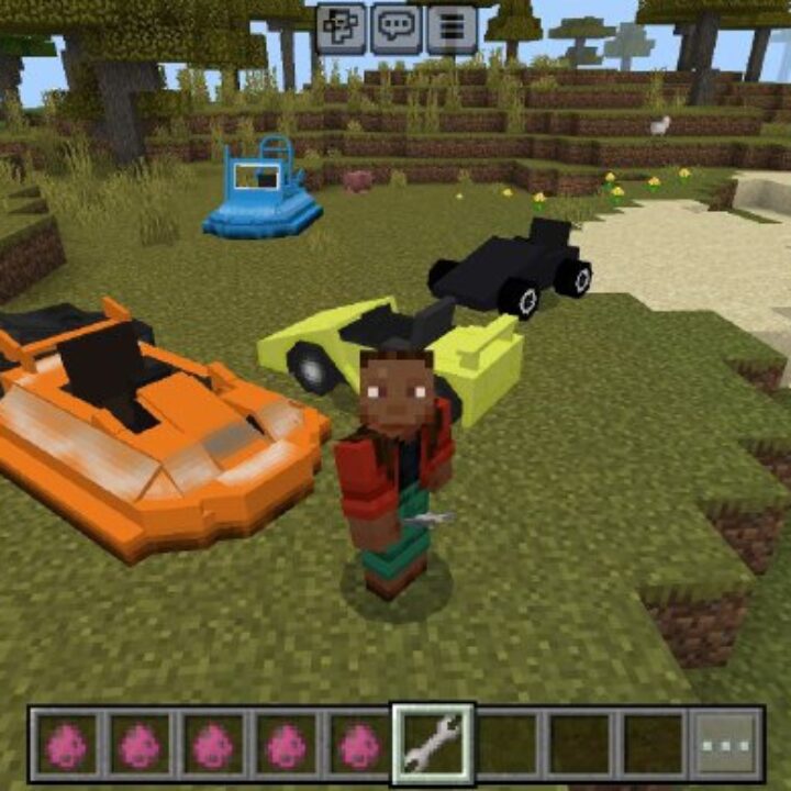 Simple Vehicles Mod for Minecraft PE