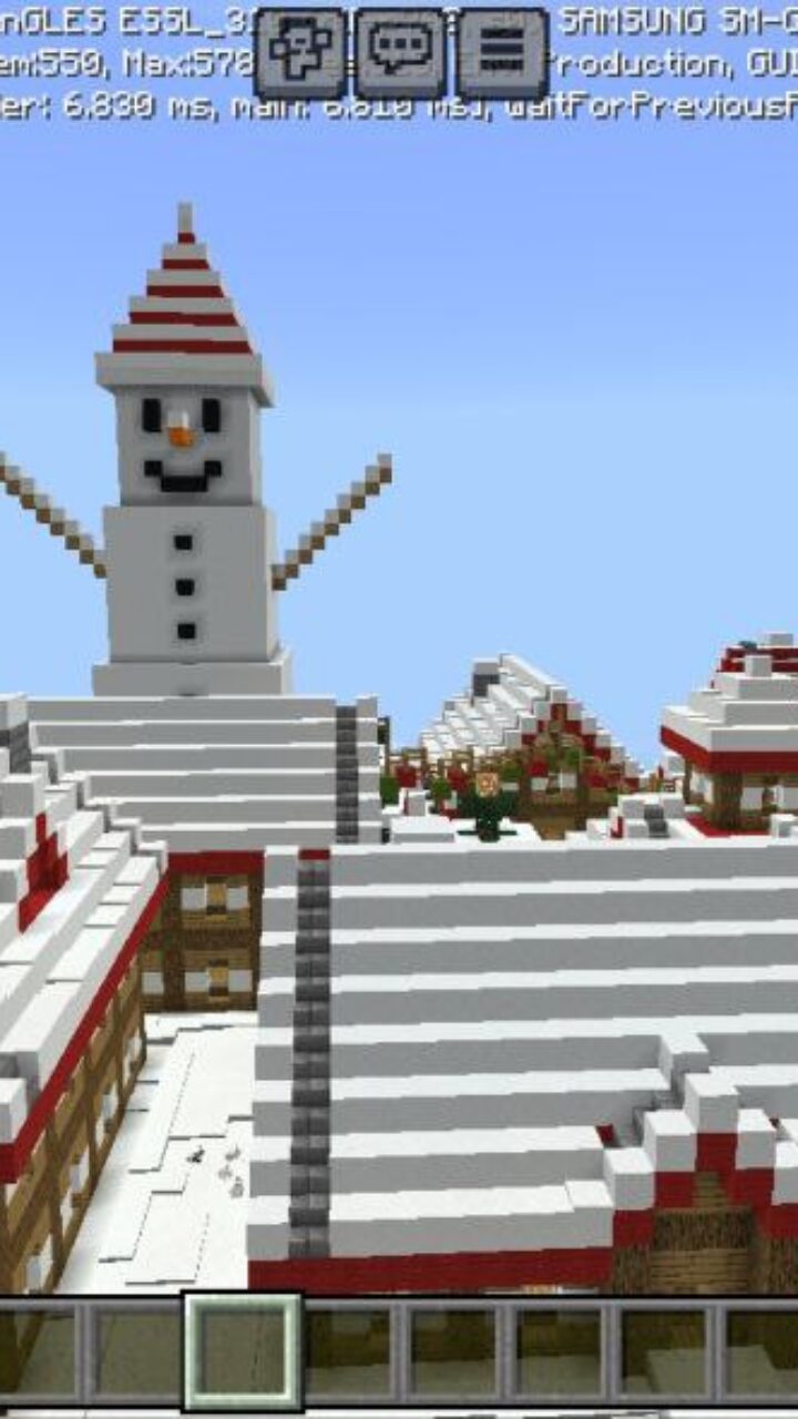 Snowman from Christmas Map for Minecraft PE