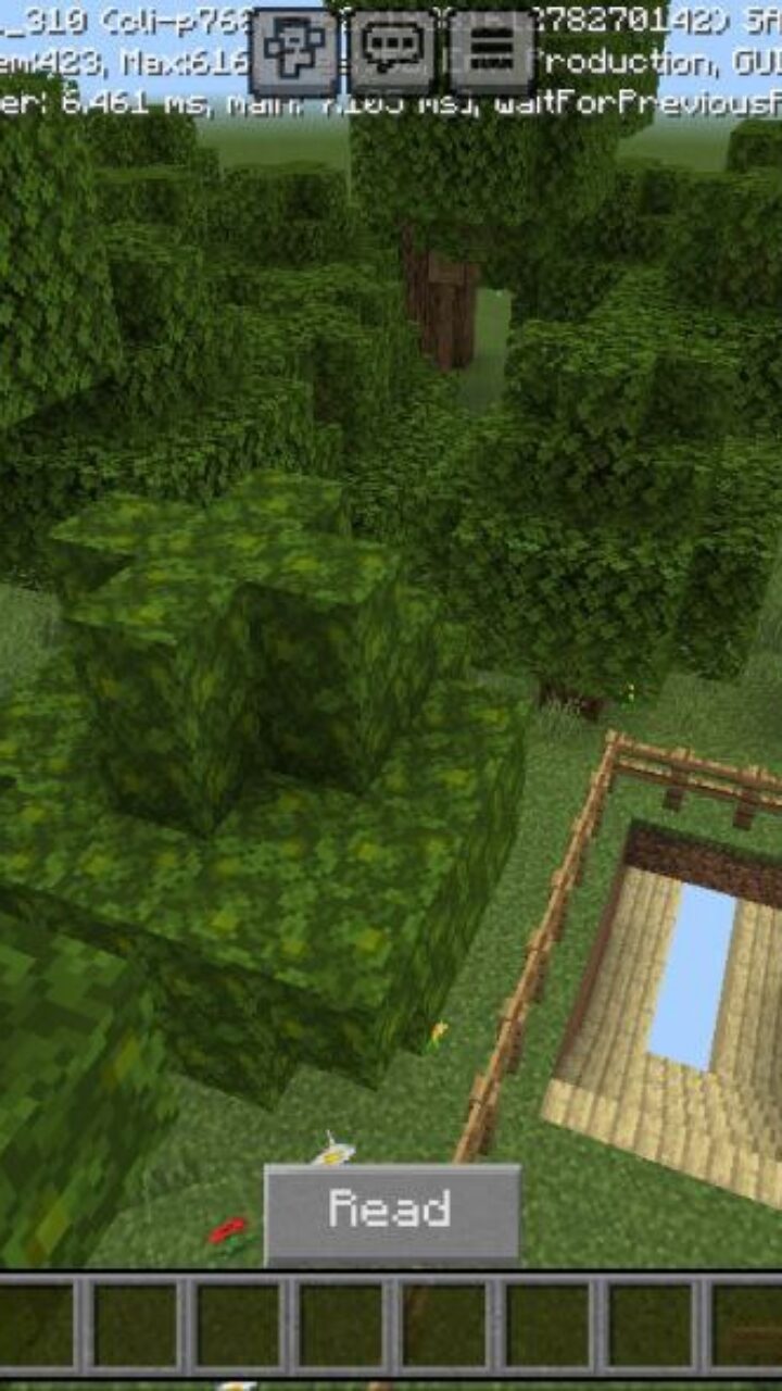 Top View from Annoying Parkour Map for Minecraft PE