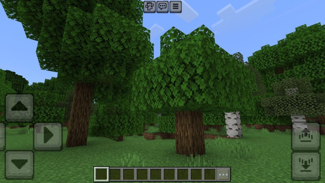 Trees from Breath of the Nature Texture Pack for Minecraft PE