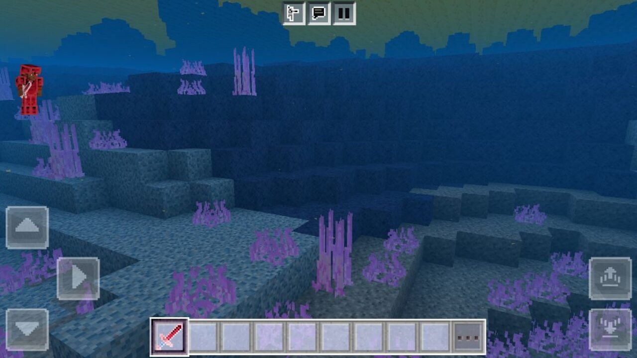 Underwater from Negative Texture Pack for Minecraft PE