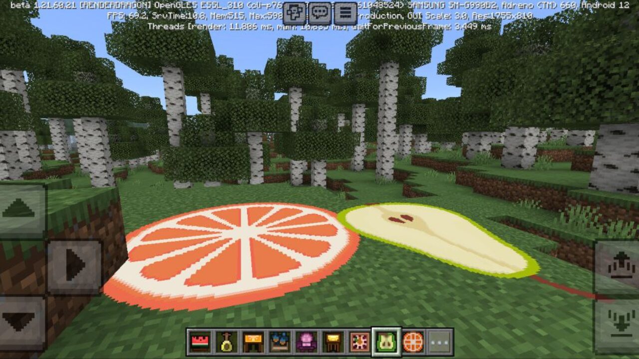 Carpet from Fruit Furniture Mod for Minecraft PE