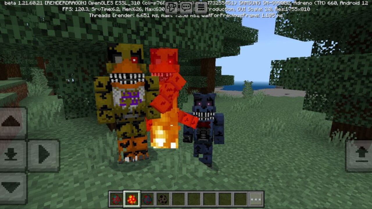 Chica from Nightmares Night Mod for Minecraft PE