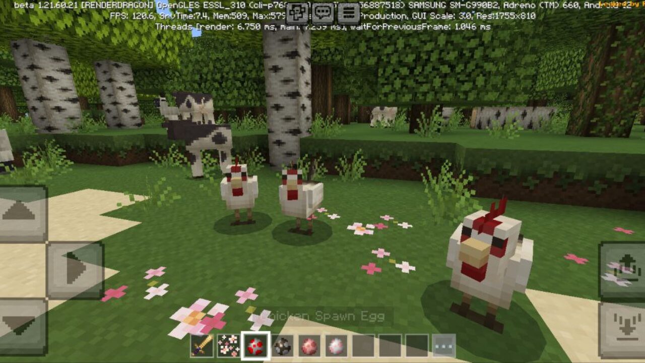 Chicken from Mizuno Craft Texture Pack for Minecraft PE