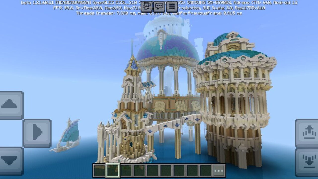 City of Atlantis Map for Minecraft PE