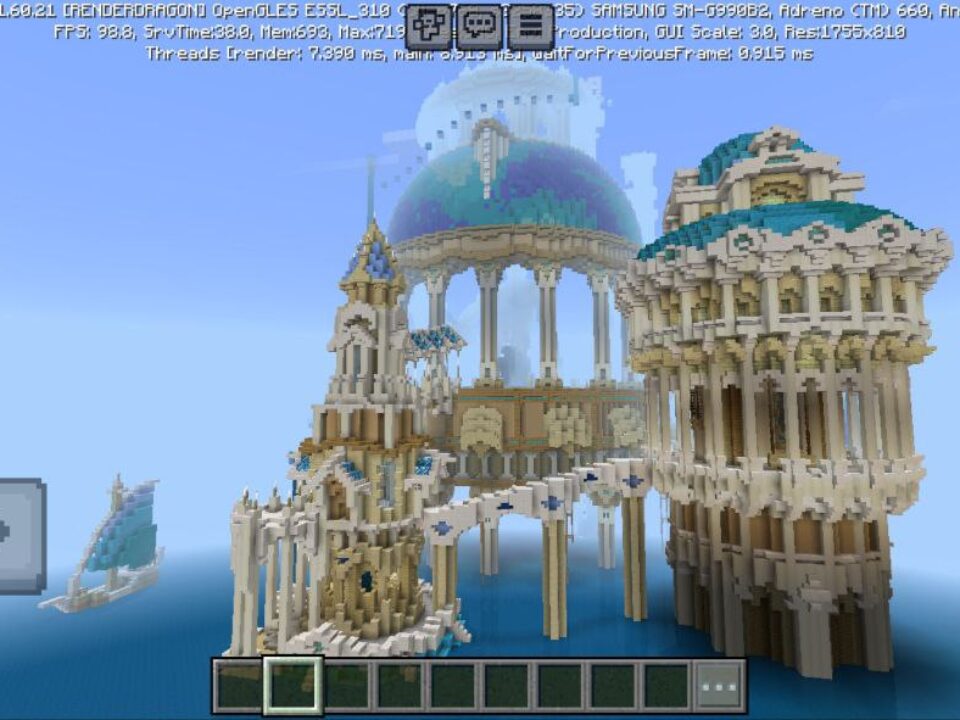 City of Atlantis Map for Minecraft PE