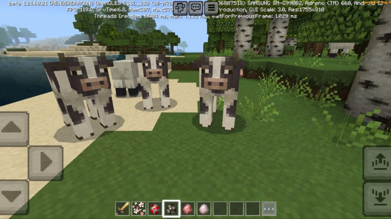 Cows from Mizuno Craft Texture Pack for Minecraft PE