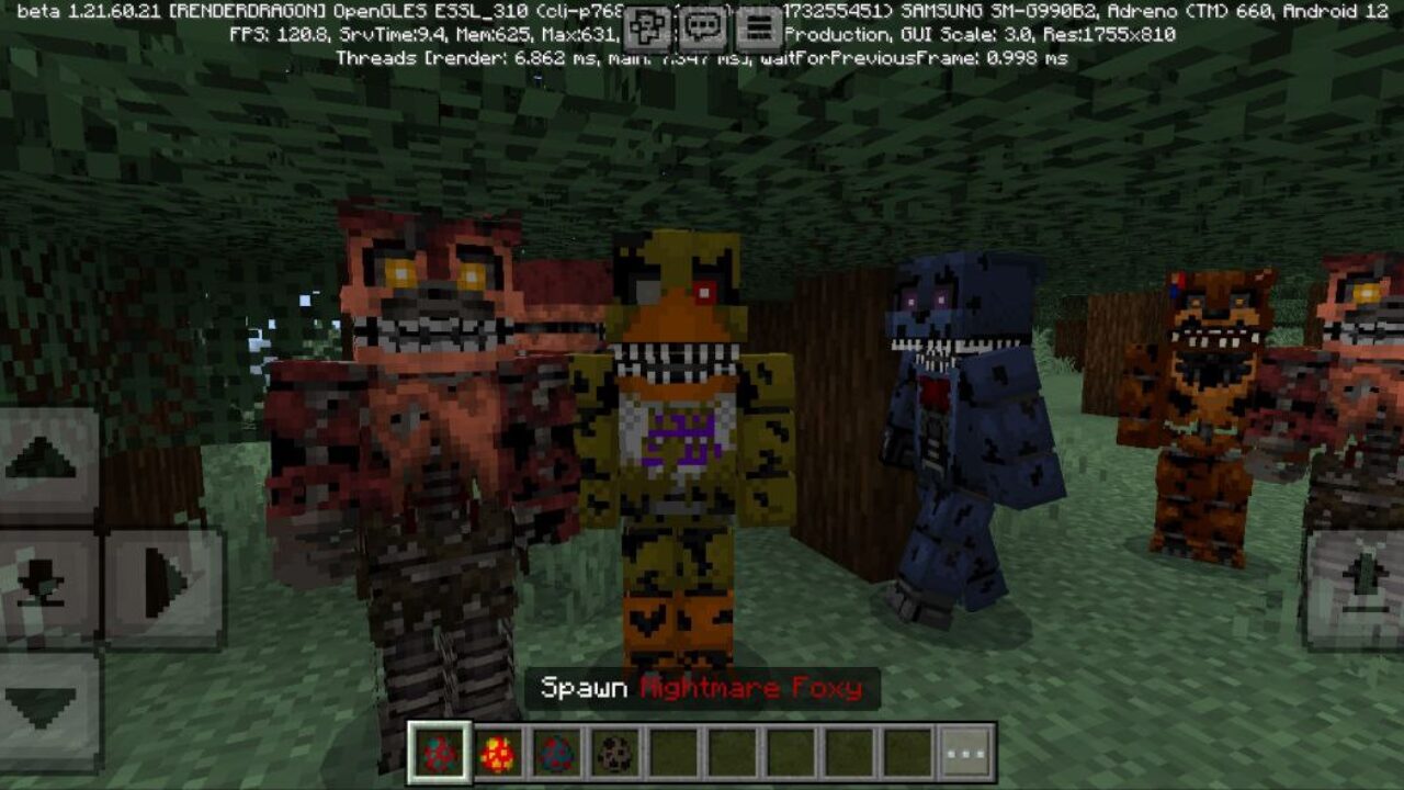 Freddy from Nightmares Night Mod for Minecraft PE