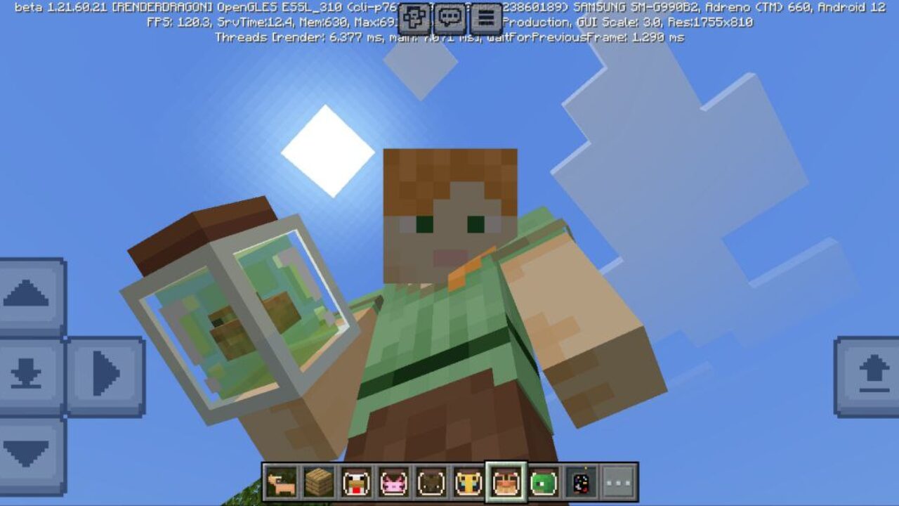 Frog from Mobs in Bottle Mod for Minecraft PE