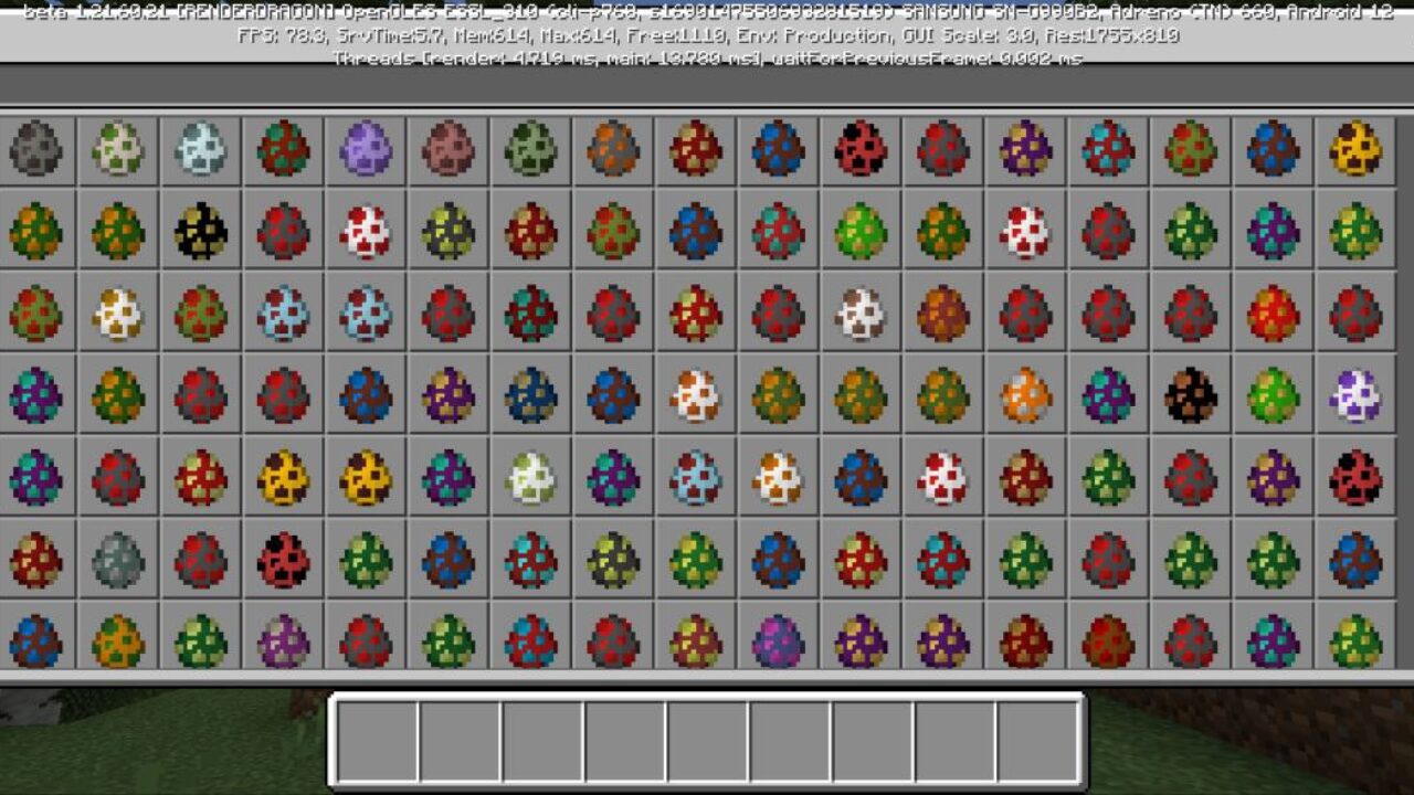 Inventory from Silk Road Mod for Minecraft PE