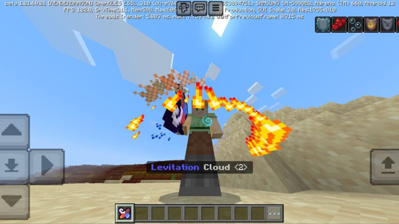 Levitation from Block Bender Mod for Minecraft PE