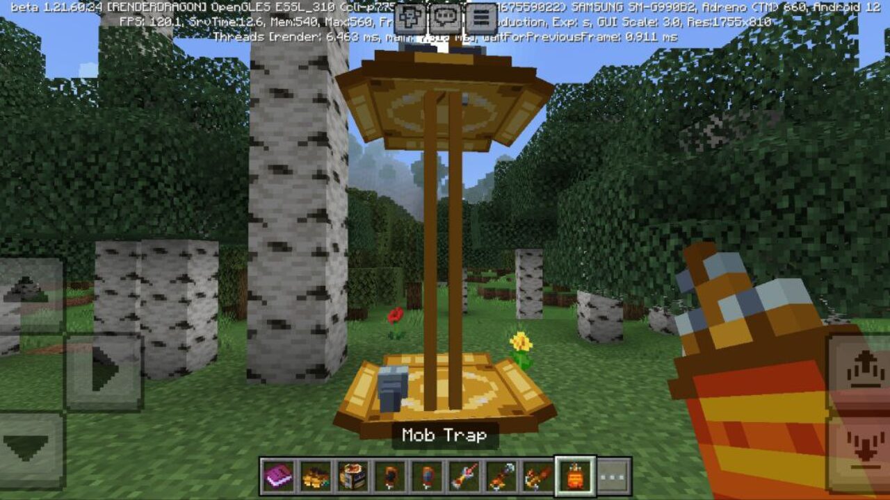 Mob Trap from Gadgets Mod for Minecraft PE