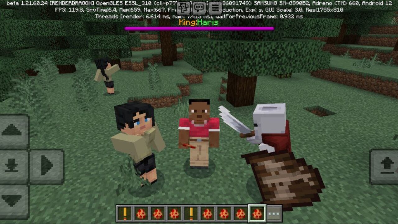 Mobs from Medieval Alive Mod for Minecraft PE