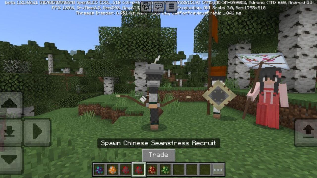 Recruit from Silk Road Mod for Minecraft PE