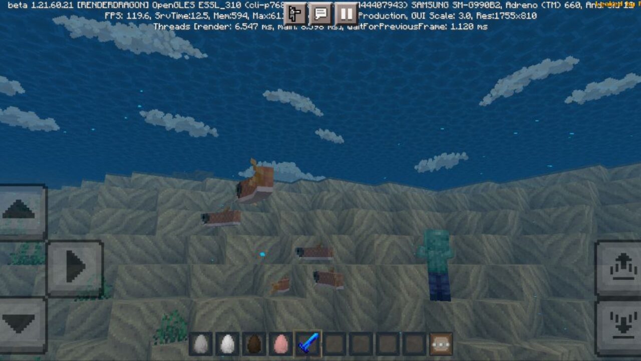 Underwater from Fantasia Texture Pack for Minecraft PE