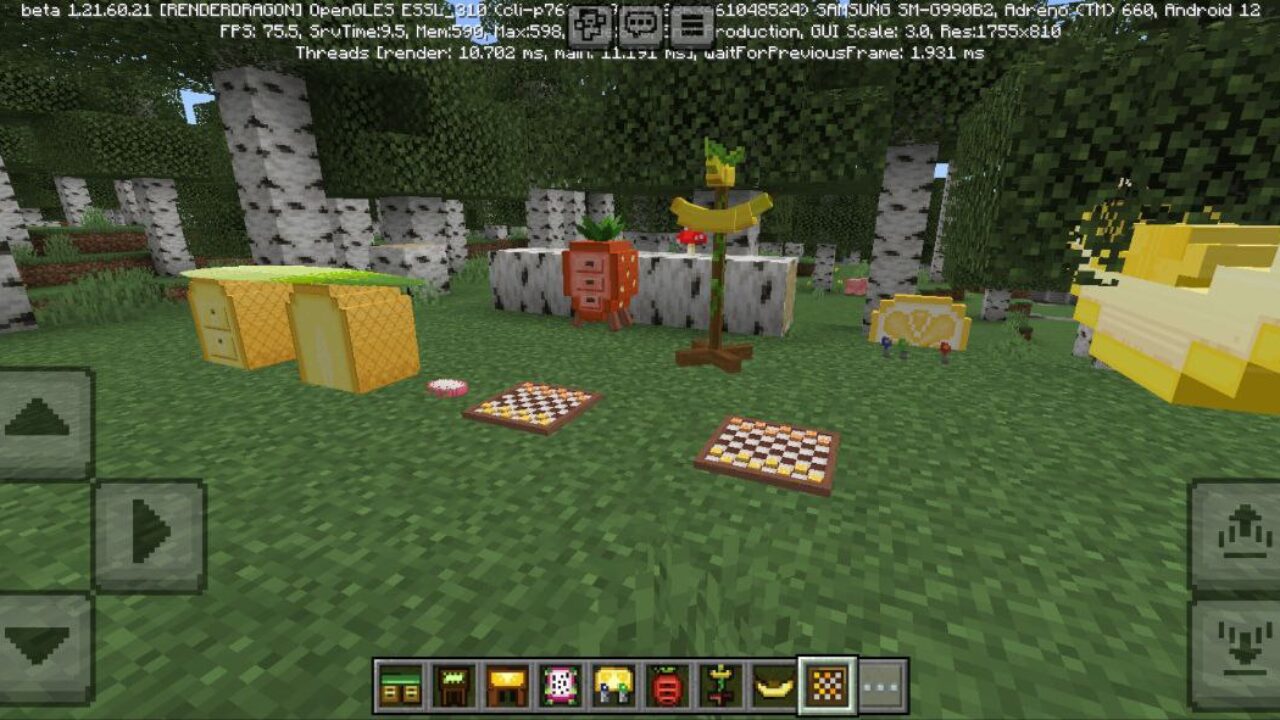 Variants from Fruit Furniture Mod for Minecraft PE