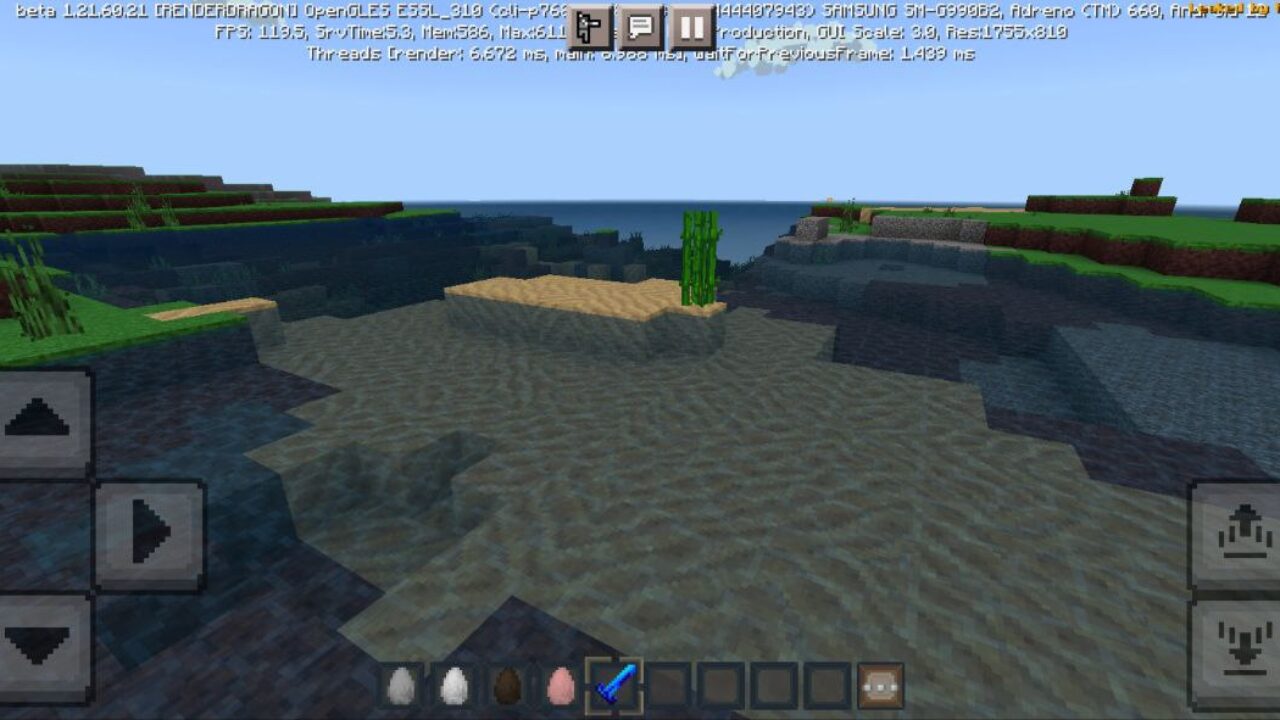 Water from Fantasia Texture Pack for Minecraft PE