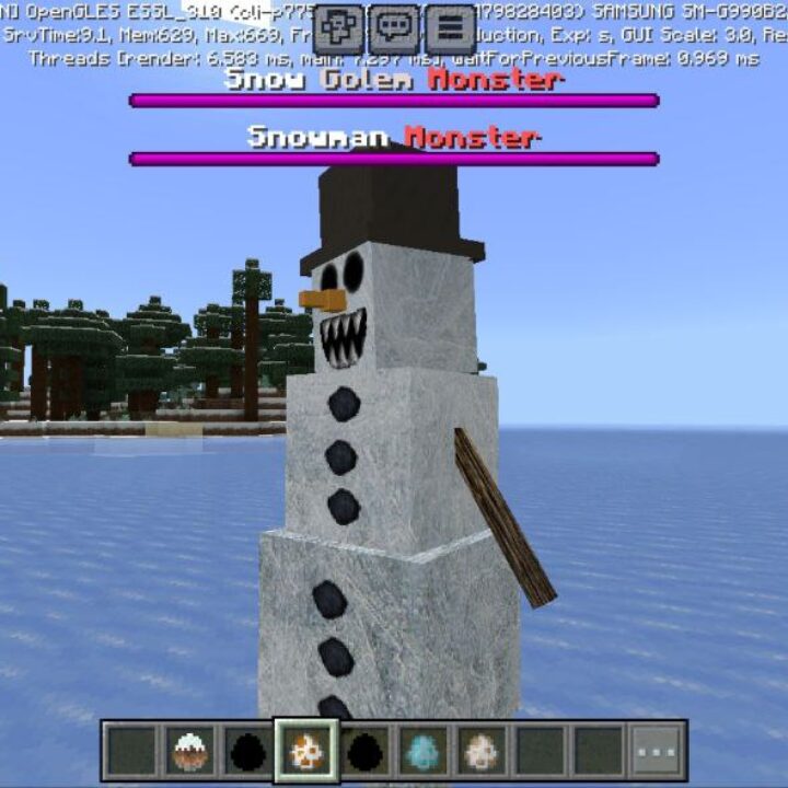 Blood Snowman Mod for Minecraft PE