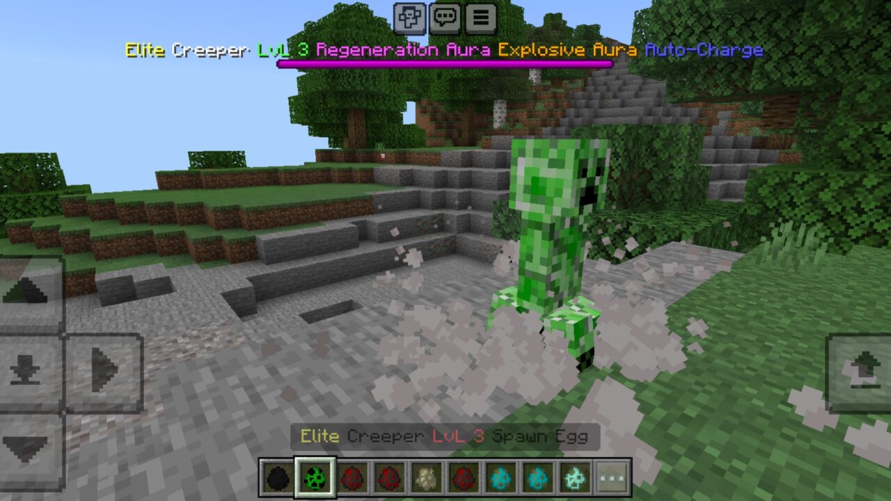 Creeper from Vantablack Mobs Mod for Minecraft PE