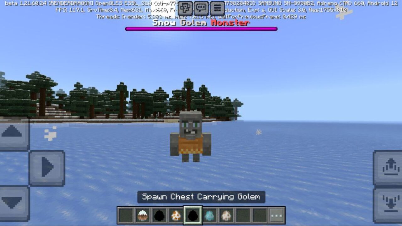 Golem from Blood Snowman Mod for Minecraft PE