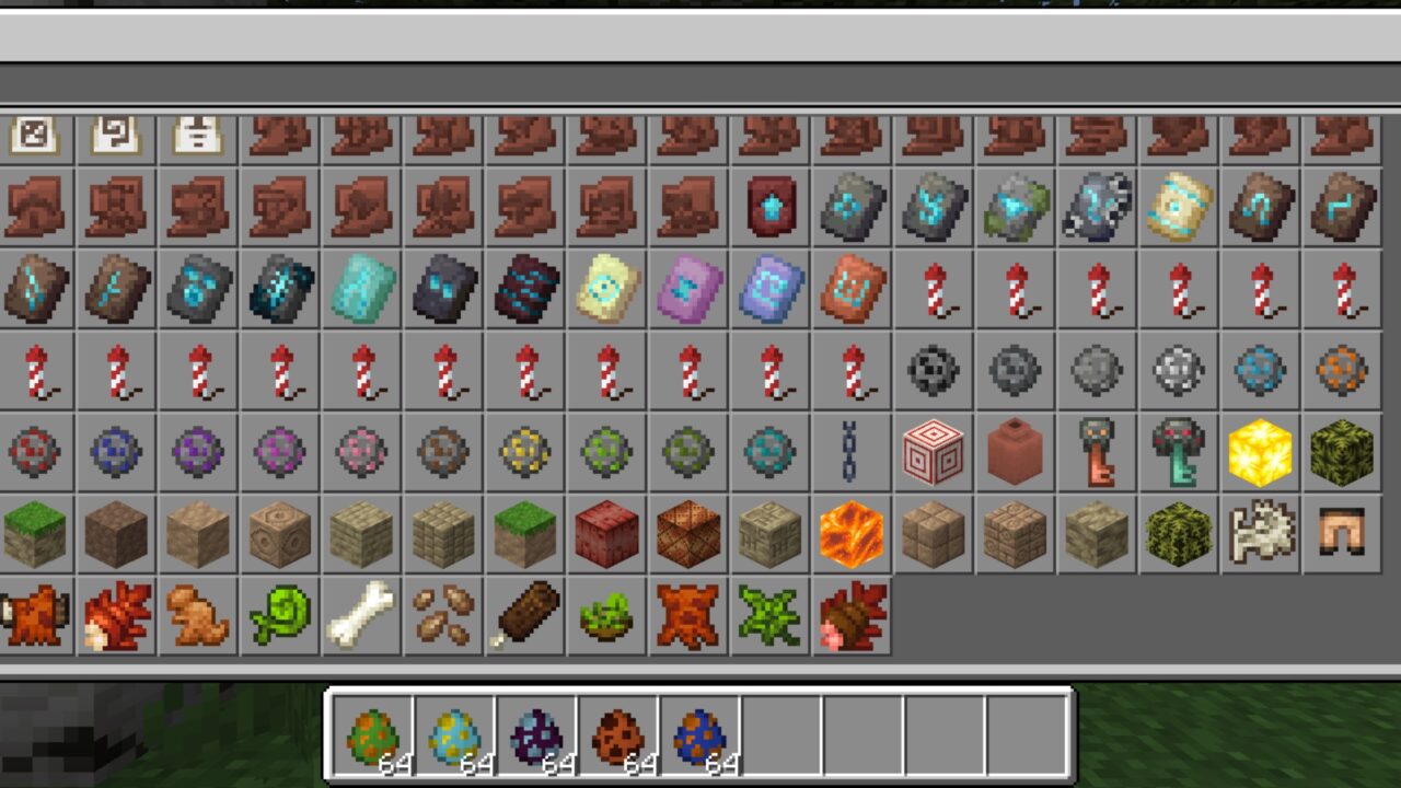 Inventory from Alexs Cave Mod for Minecraft PE