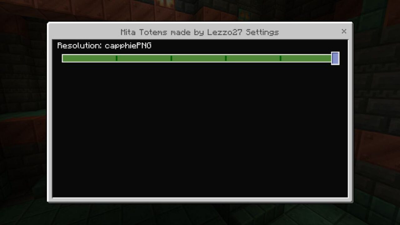 Settings from Mita Totems and UI Texture Pack for Minecraft PE